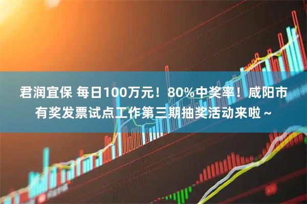 君润宜保 每日100万元！80%中奖率！咸阳市有奖发票试点工作第三期抽奖活动来啦～
